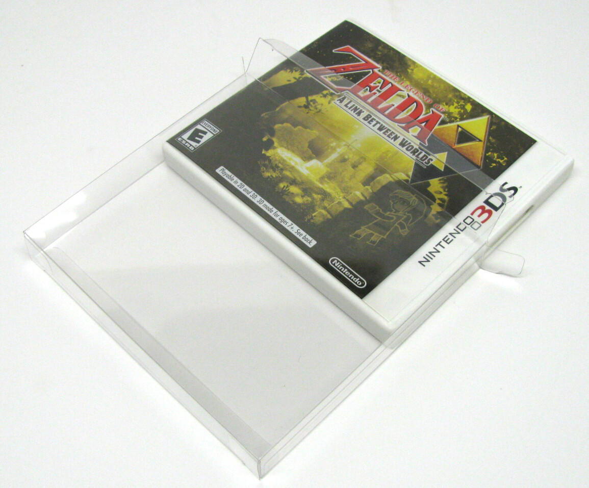 10x NINTENDO 3DS CIB GAME BOX - CLEAR PROTECTIVE BOX PROTECTOR SLEEVE CASE