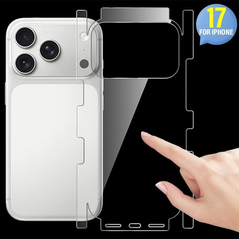 HD Hydrogel Back Screen Protector Film for iPhone 17 Pro Max Full Cover