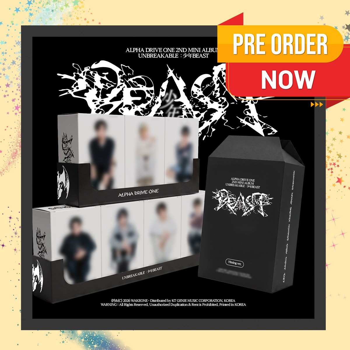 [POB] ALPHA DRIVE ONE UNBREAKABLE : 少年BEAST 2nd Mini album Hissing Ver.