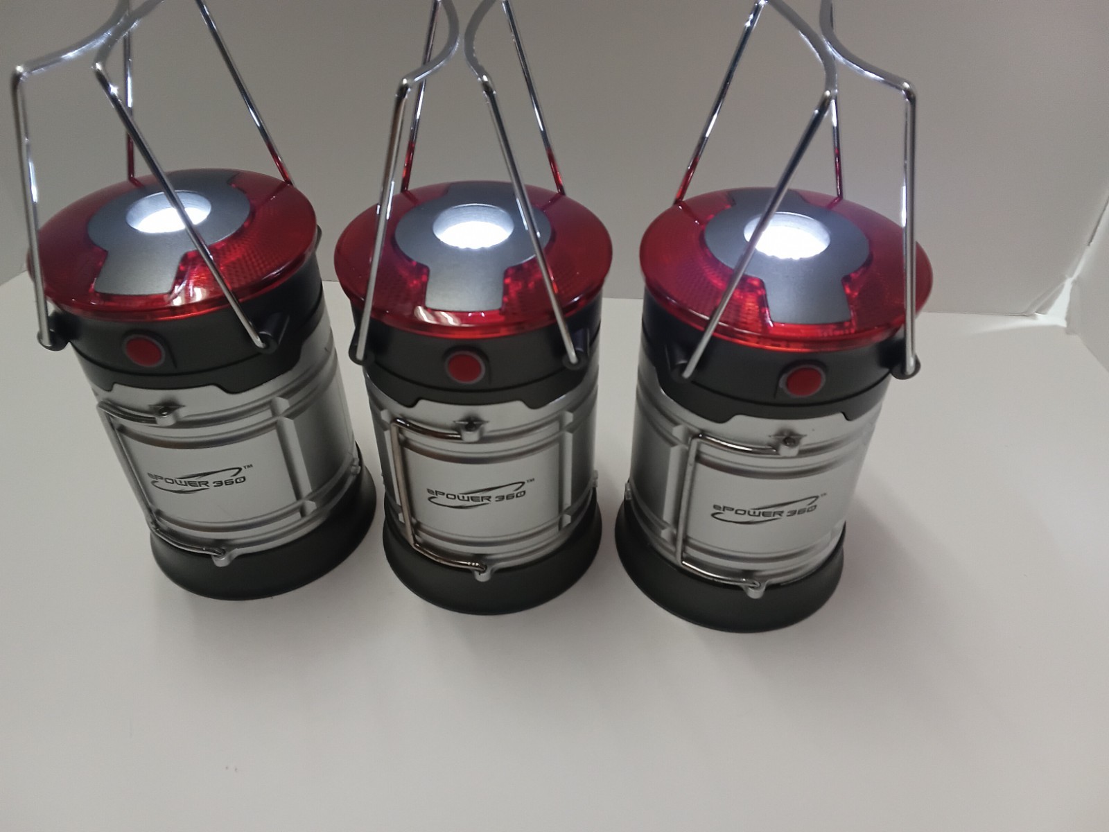 Lot of 3 ePower 360 Light Capsule Lantern,Emergency Light, EUC