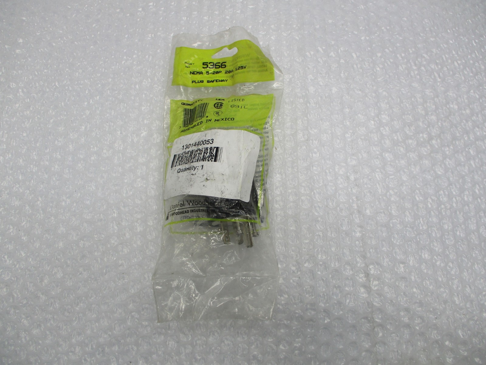 WOODHEAD 5366 PLUG NSMP