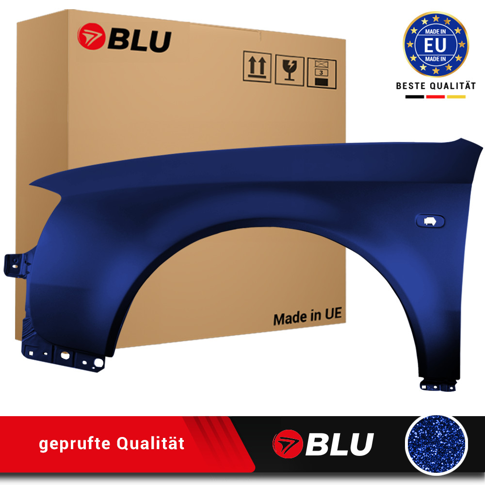 Fender For Audi A6 C5 LZ5K Left Blue 1997-2001 Front Painted New