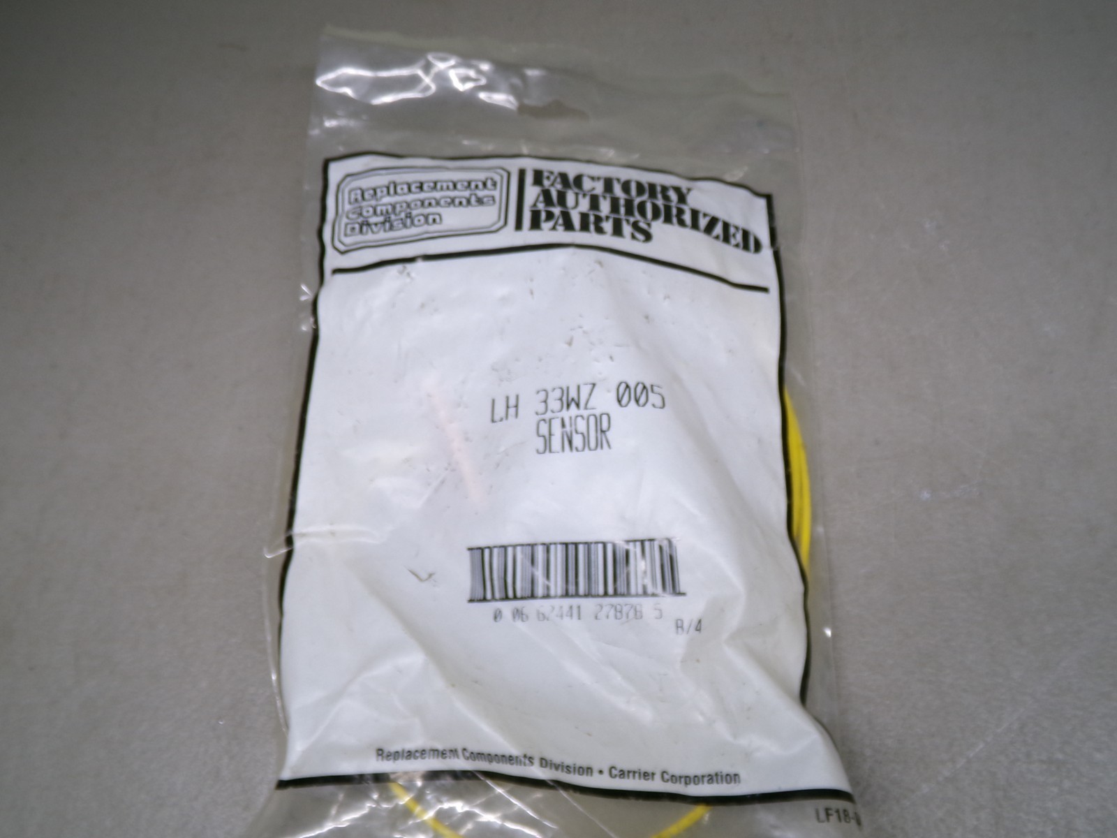 CARRIER LH33WZ005 FLAME SENSOR ASSEMBLY