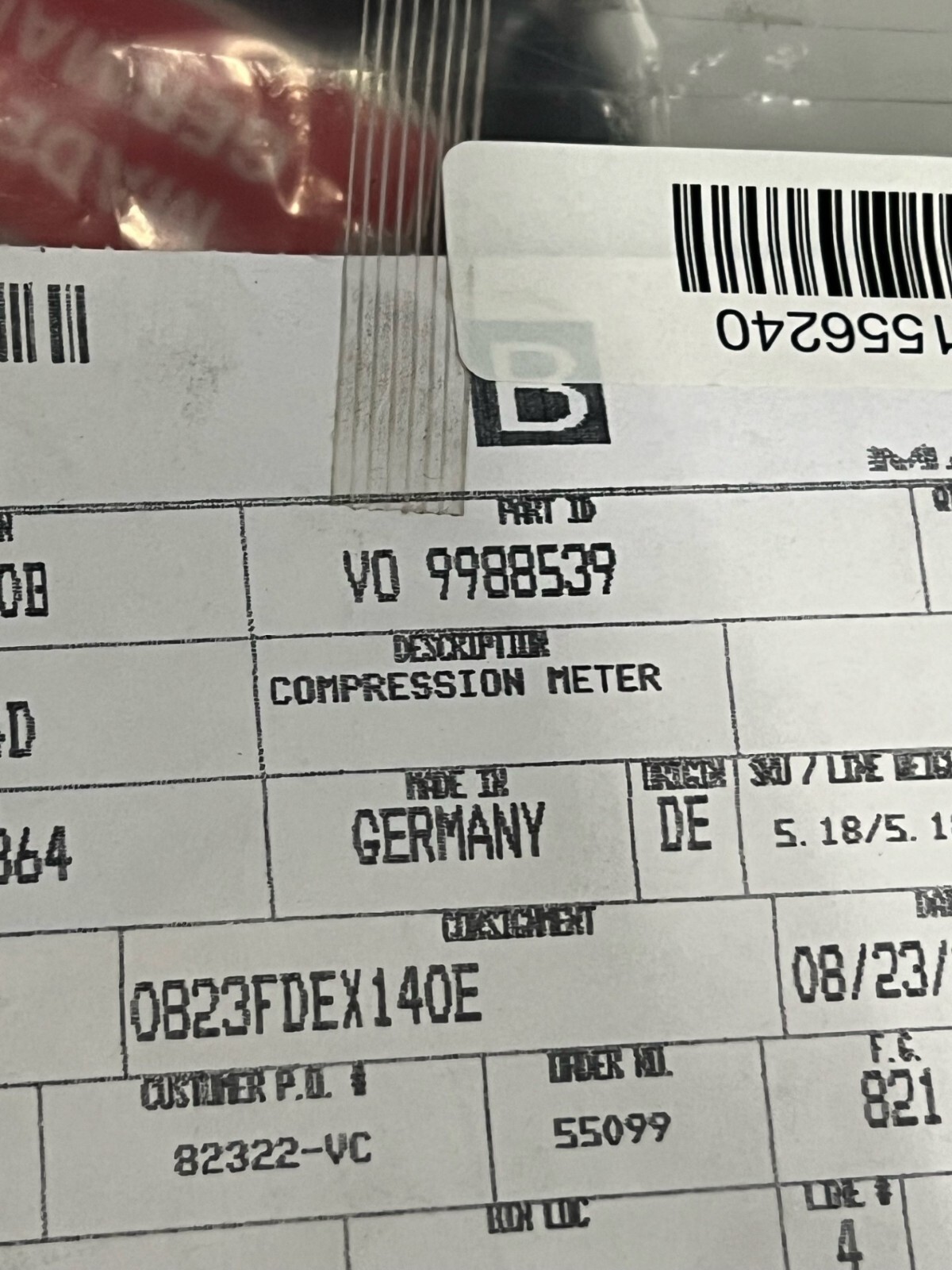 9988539 COMPRESSION METER