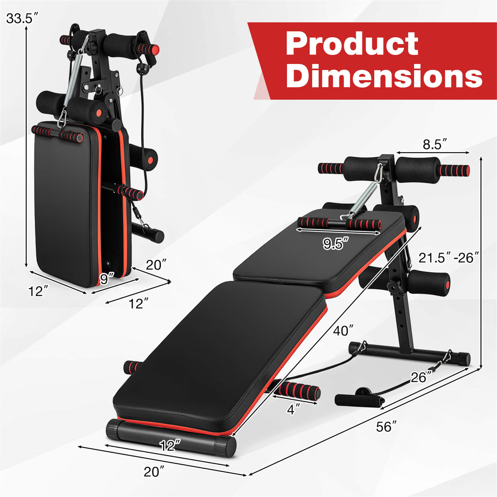 7 in 1 Sit up Bench 7 in 1 Sit up Bench Multi-Layer Structure Cushion Foldable