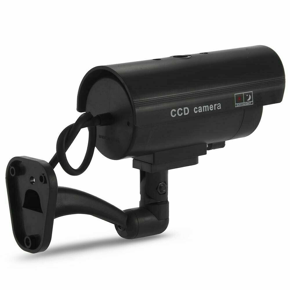 Wireless Fake CCTV Camera Outdoor Dummy Security Waterproof IR LED