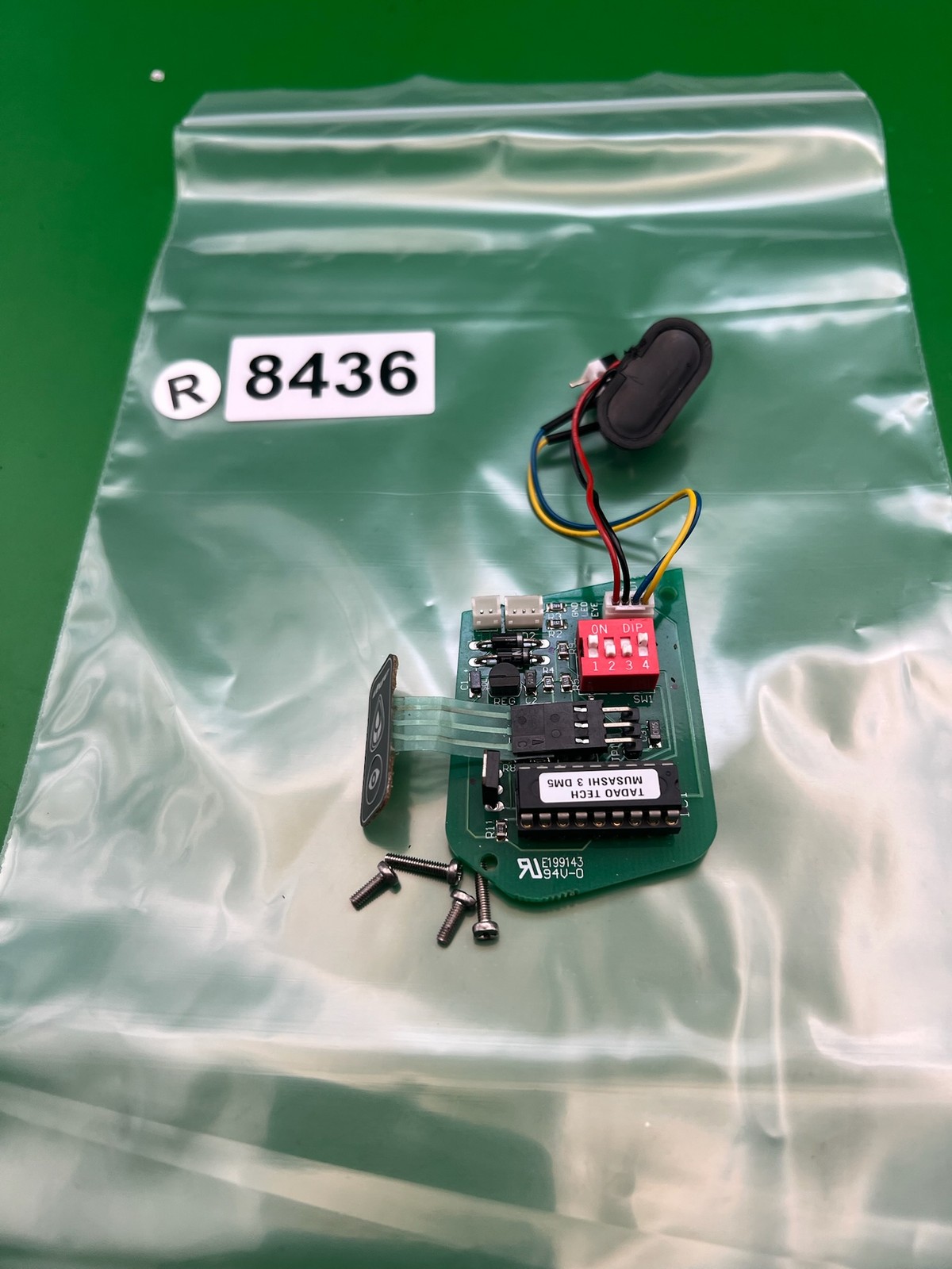 Dye DM4 DM5 Circuit Board with Membrane Pad Tadao Tech Musashi 3 DIP Switch