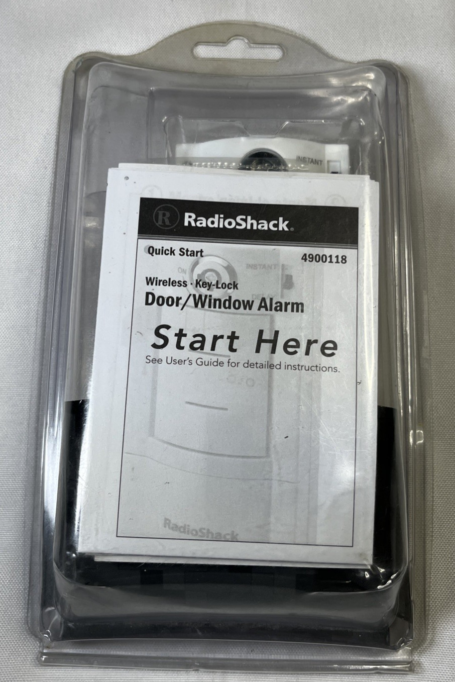 RadioShack Wireless Key-Lock Door/Window Alarm White 110dB Indoor Home Security