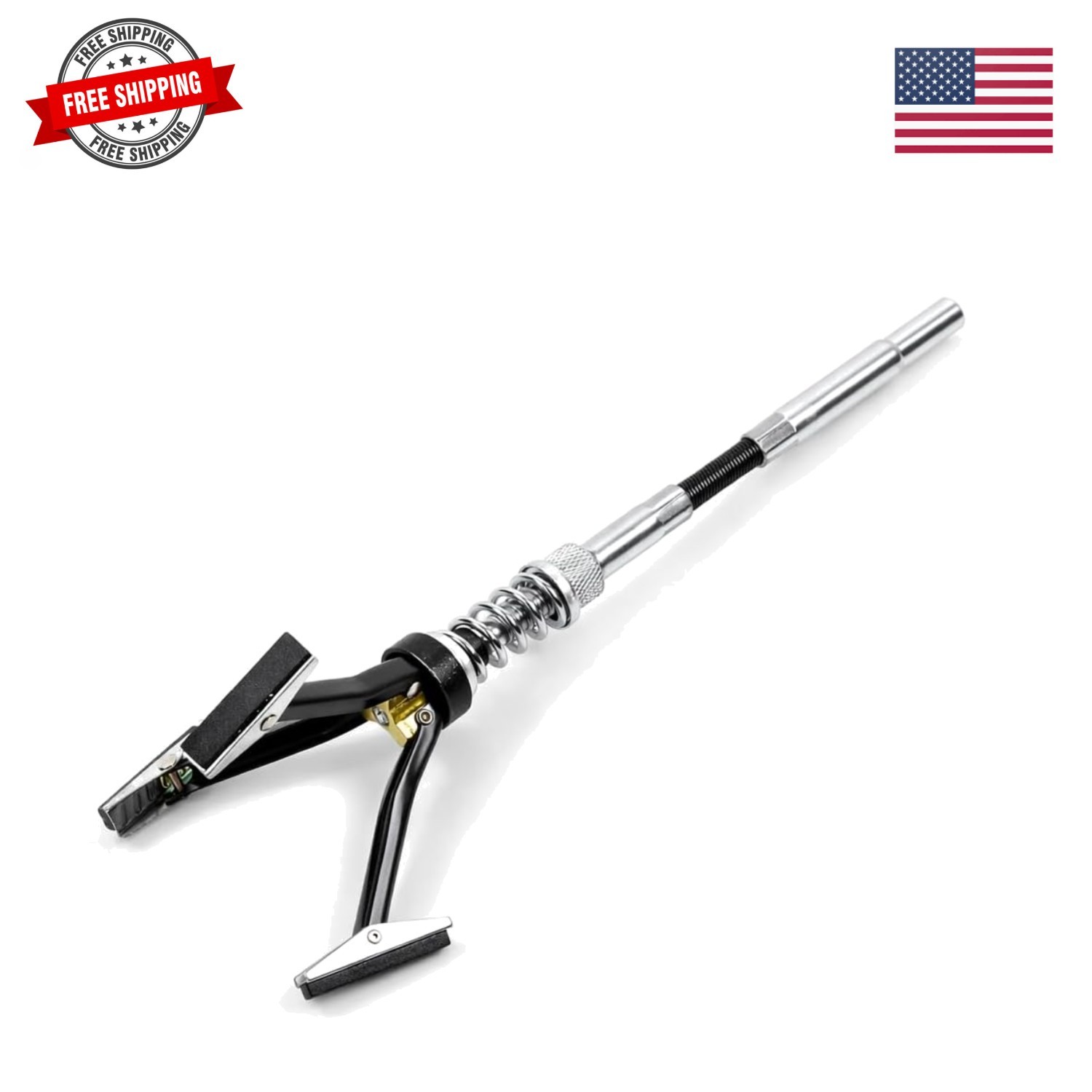 Disk Brake Cylinder Hone 1-1/4 Inch to 3-1/2 Inch, Medium Grit Stones Include...