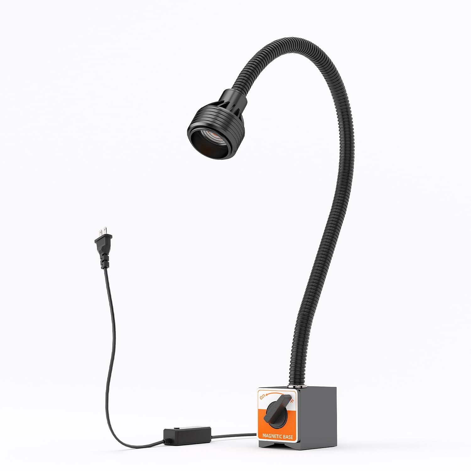S SHUN CAN DA Dimmable Magnetic Light, 1320 Lumen 120v Flexible Gooseneck Wor...