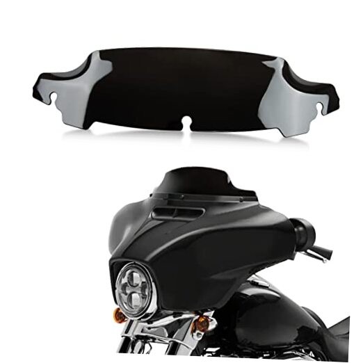 4.5" Wave Windshield Windscreen Wind for Touring Street Glide Electra Glide