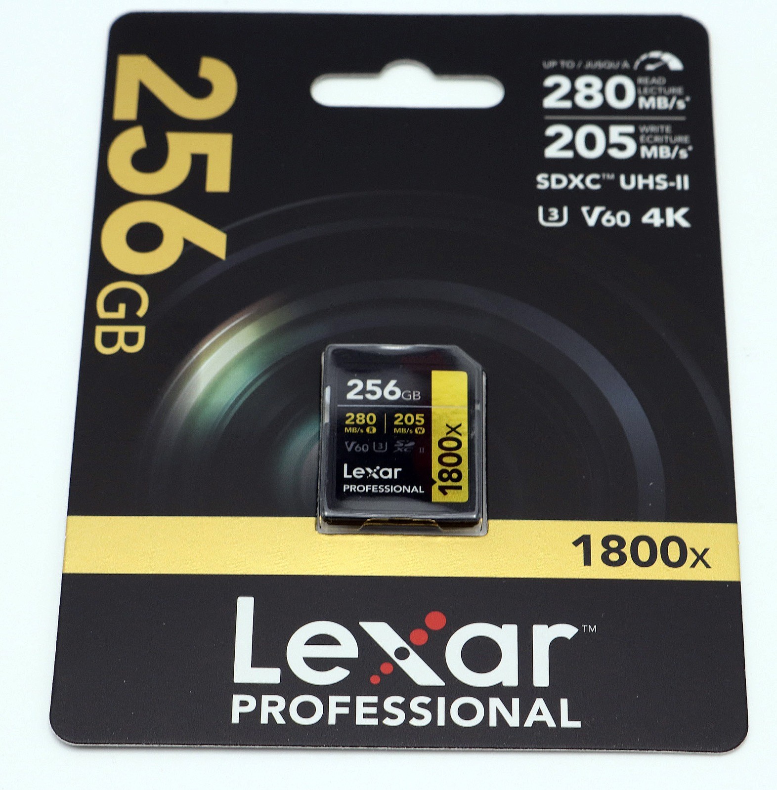 Lexar Professional 256gb V60 SDXC Card BRAND NEW SEALED 4K Canon Sony Nikon wow!