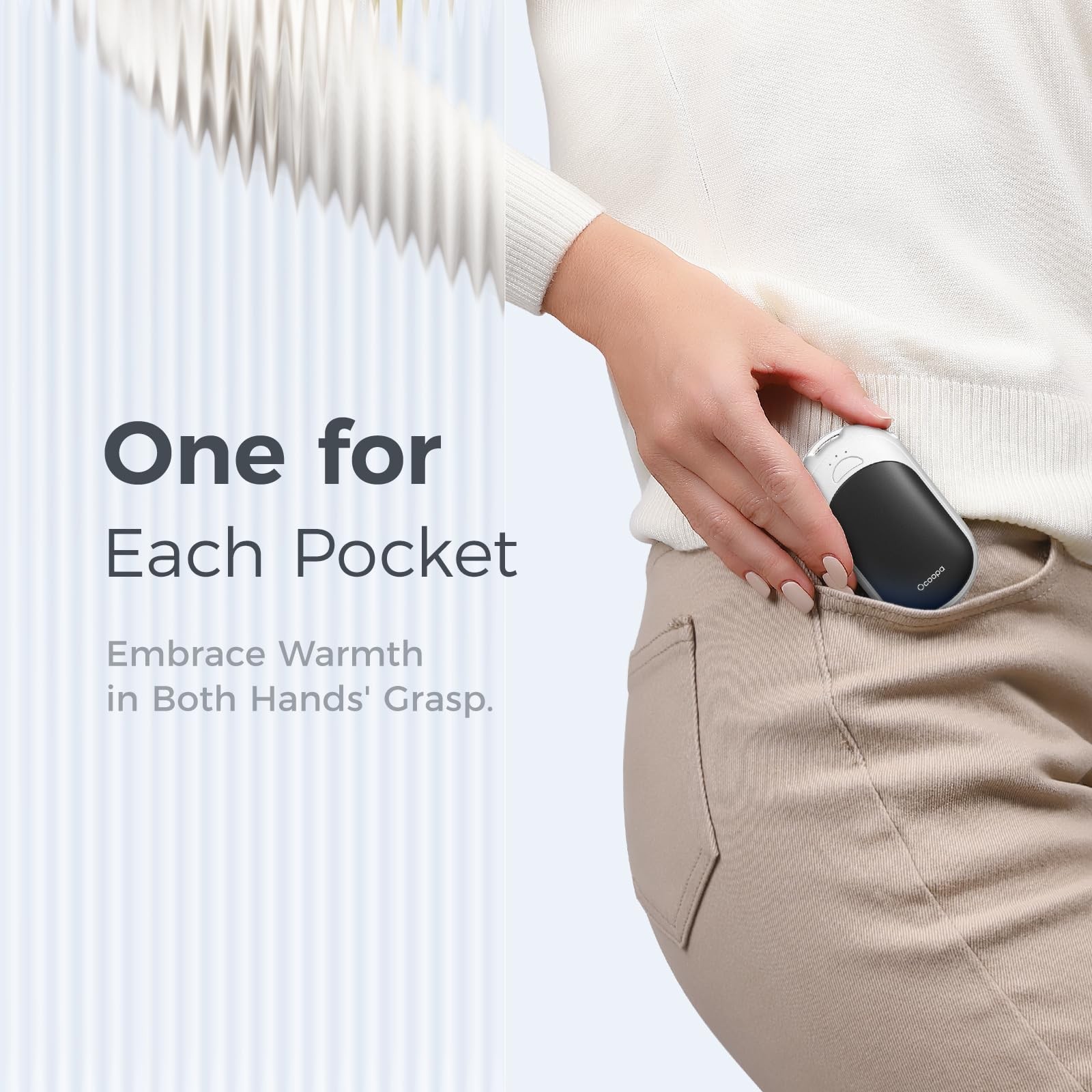 Magnetic Rechargeable Hand Warmers 2 Pack, Fast Heating, 3-Settings, UL Certi...