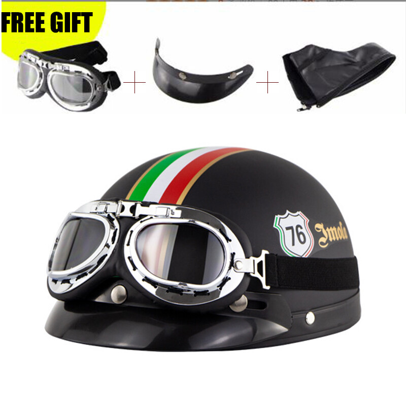 Motorcycle helmet Fashion Vintage Half Helmet Electric Vehicle Helmet Unisex New