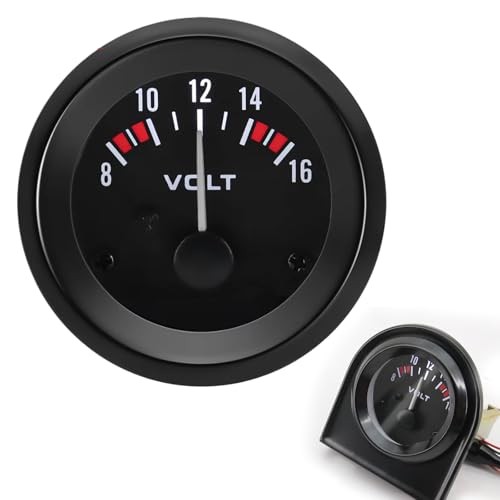 2" 52MM 12V Voltmeter,Car Mechanical Volt Voltage Meter Gauge with