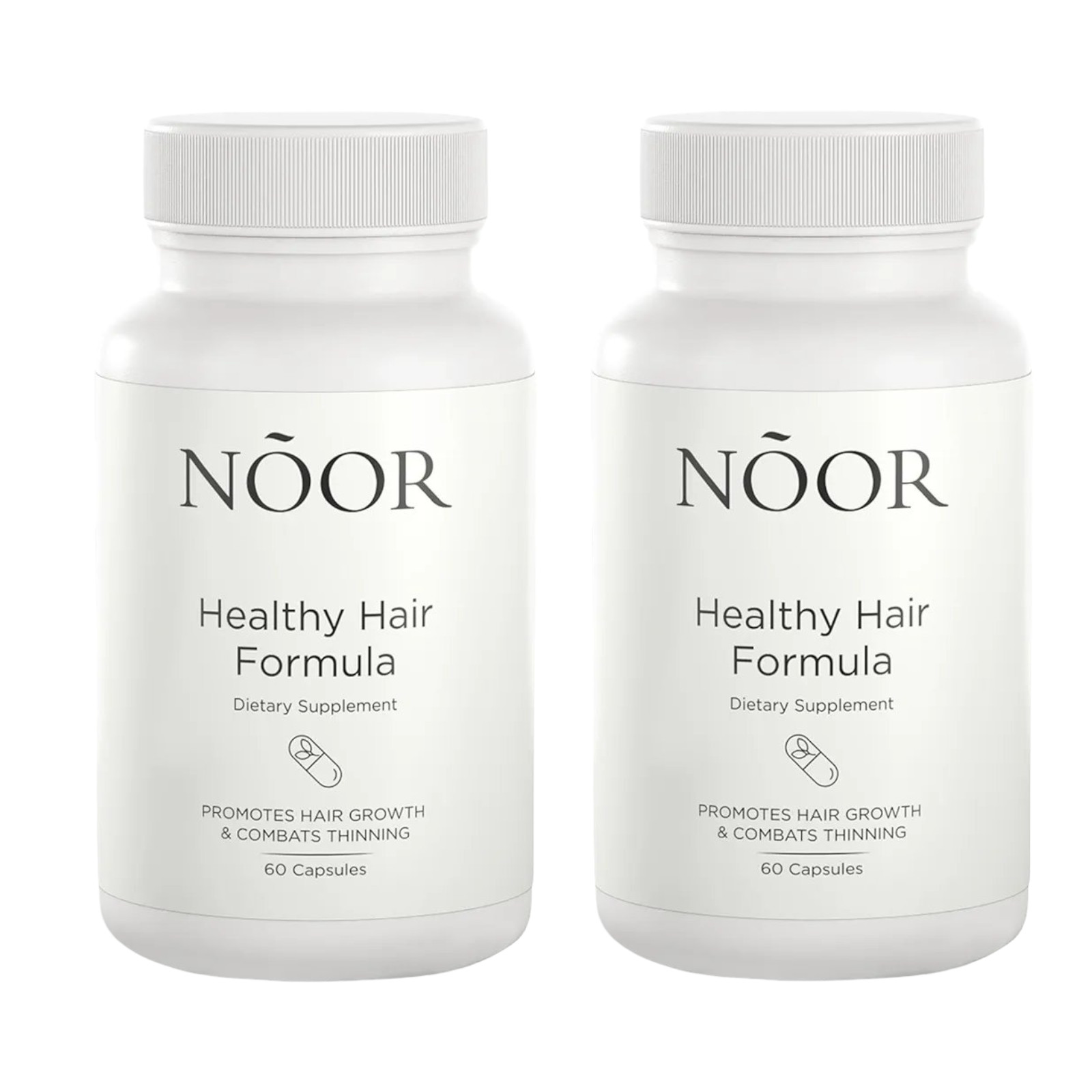 2-Pack NOOR Healthy Hair Formula - NOOR Hair Capsules For Healthy Hair - 120Caps