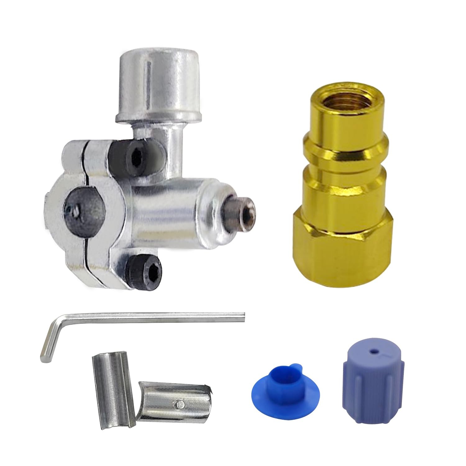 BPV31 Bullet Piercing Valve Kit w/Dust Cap Fits 1/4/5/16/3/8 Inch OD