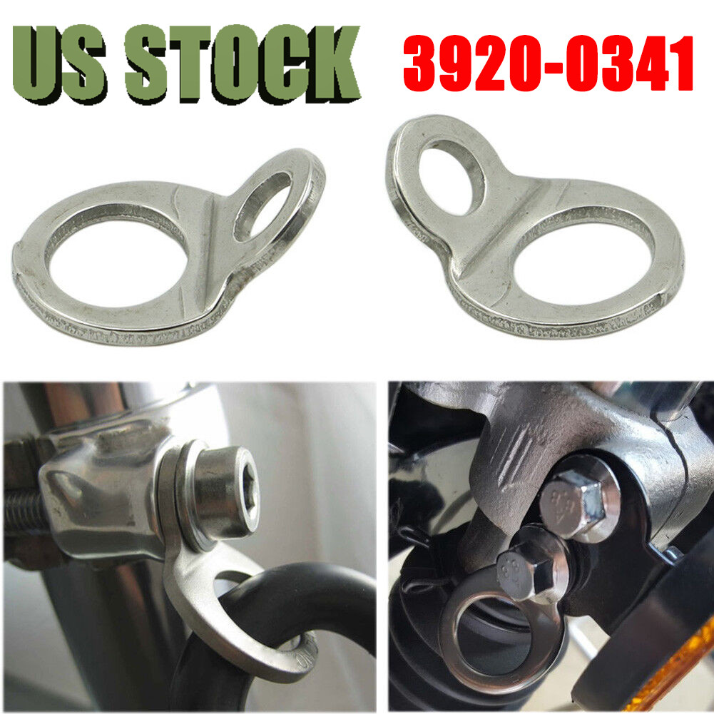 2x Motorcycle Tie-Down Strap Rings Kit For Honda DIRT BIKE ATV Replace 3920-0341