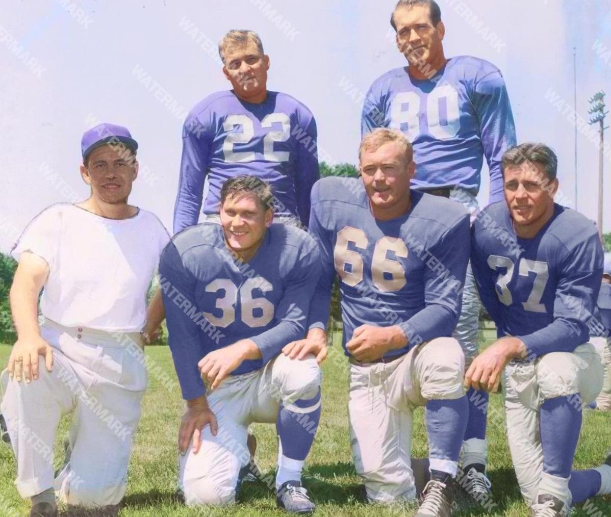GY36 Bobby Layne - Doak Walker - Parker Smith Sewell 8x10 16x20 Colorized Photo