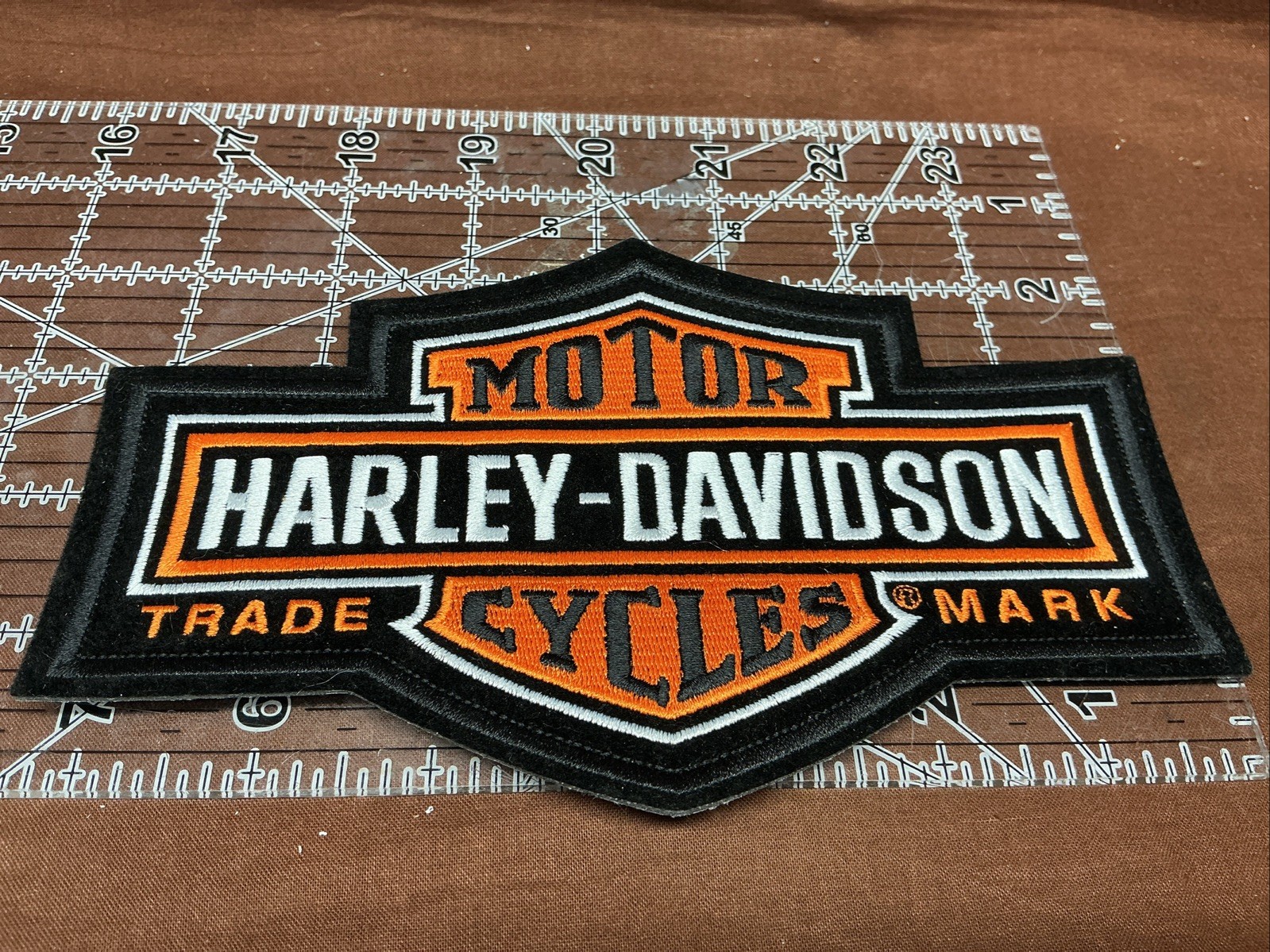 Harley Davidson Motorcycle Trademark Patch 7.25x4.5”