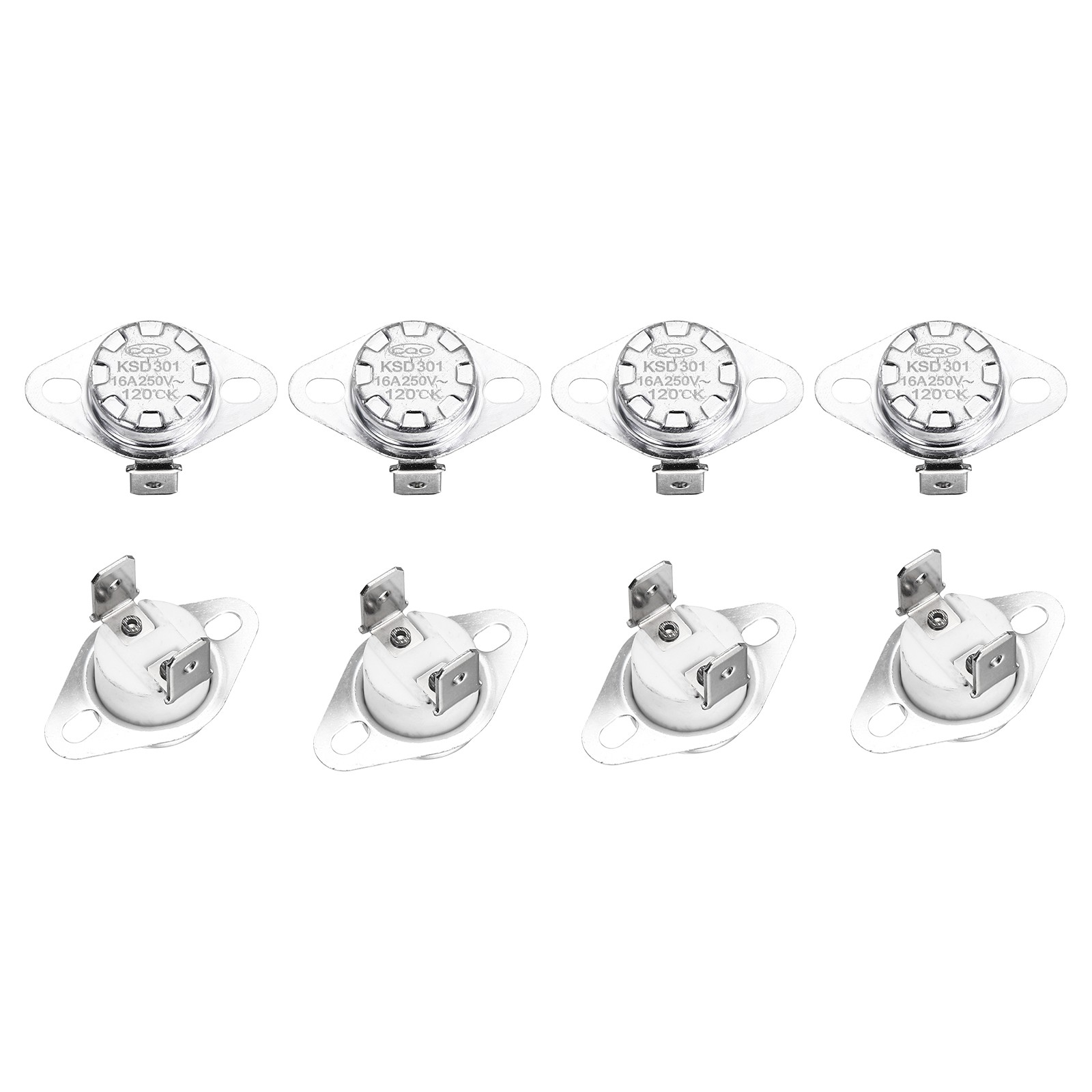 KSD301 Thermostat 120℃/248°F 16A  N.O Temperature Switch 8 Pcs