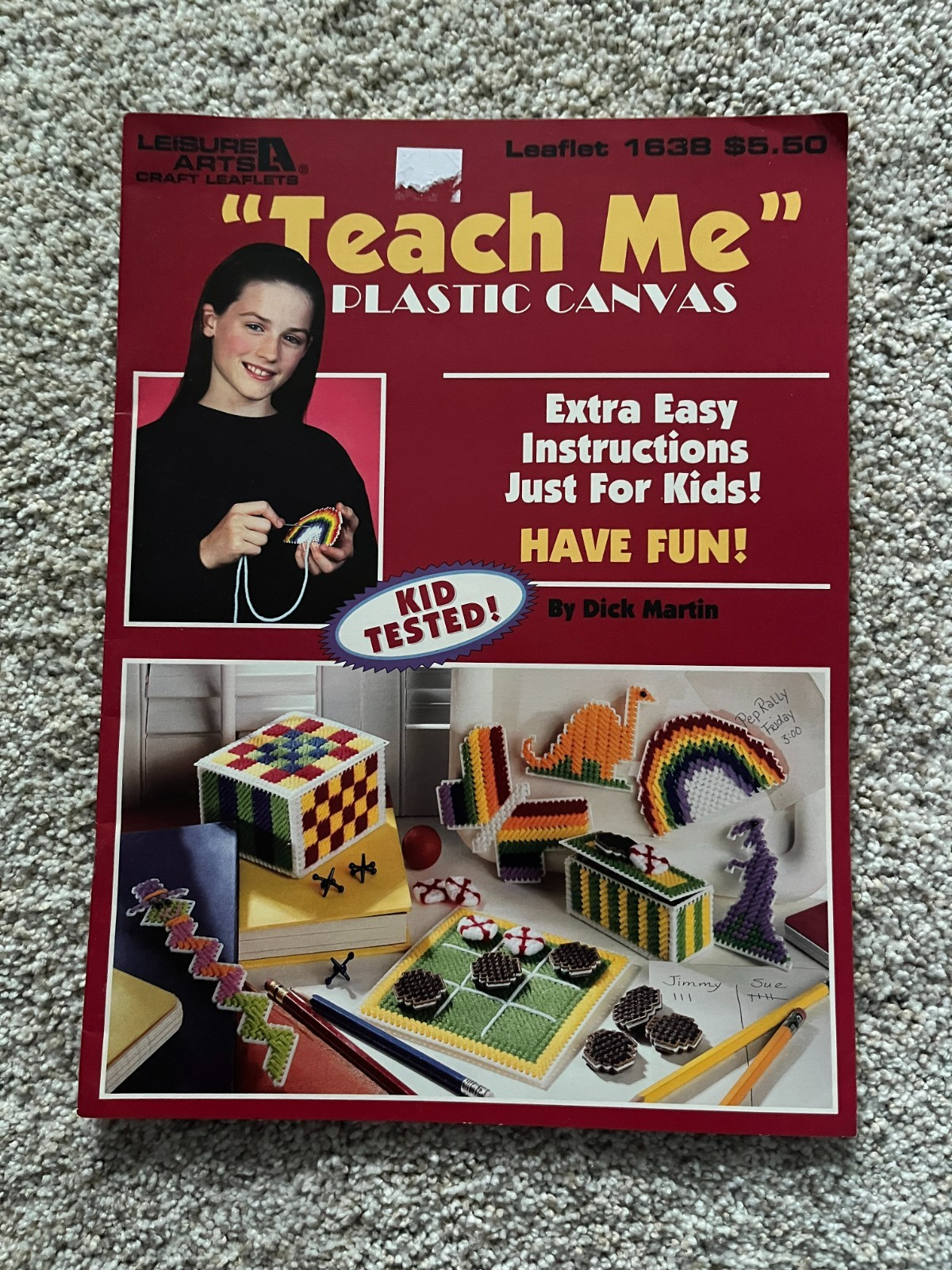TEACH ME PLASTIC CANVAS - LEISURE ARTS PLASTIC CANVAS PATTERN