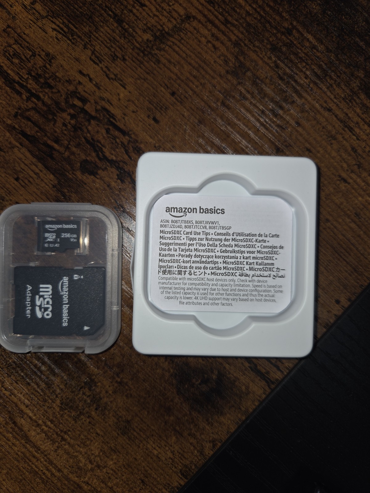 Amazon Basics 256GB MicroSDXC Class 10 High Capacity Memory Card with Adapter
