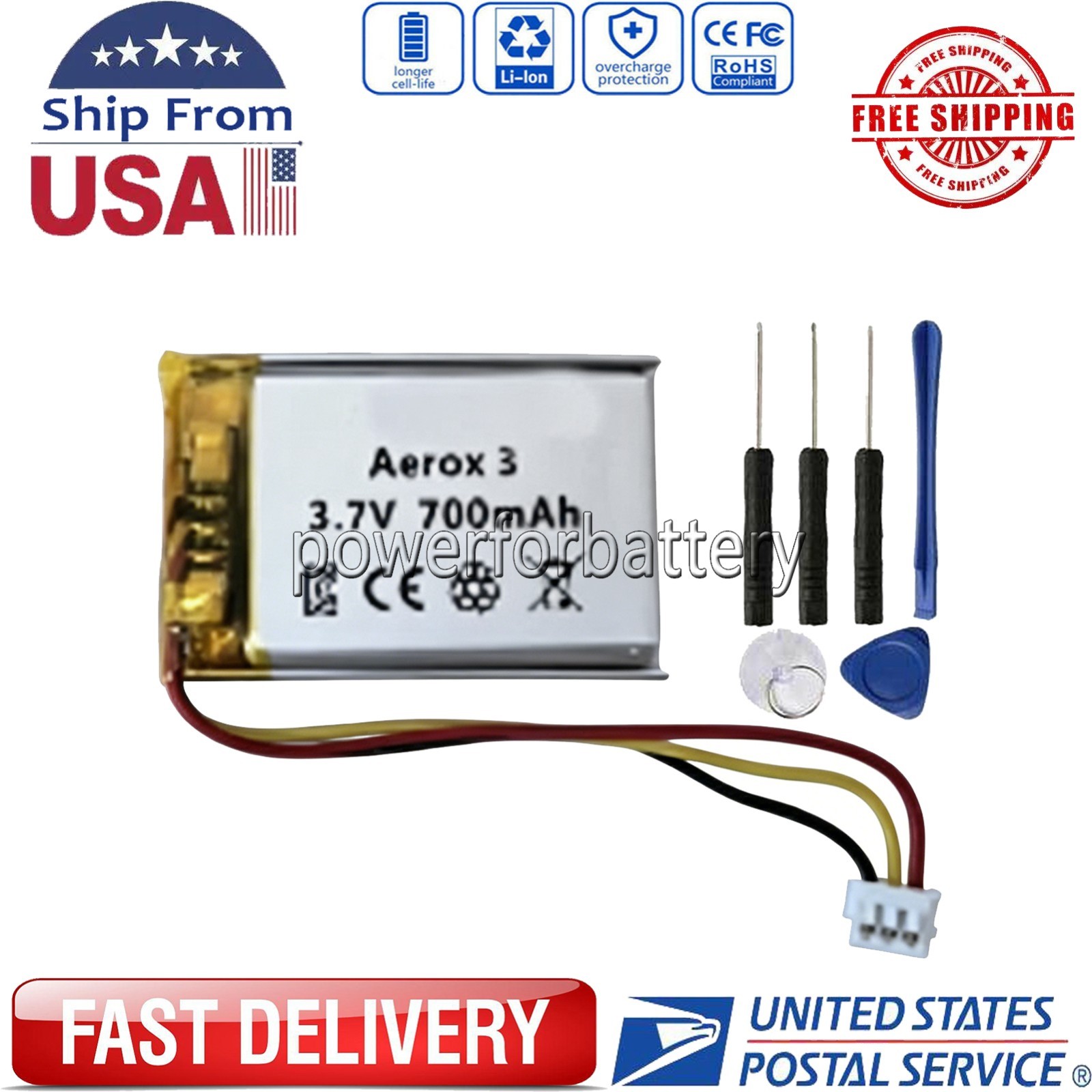 New Rechargeable AEROX 3 Battery For SteelSeries Aerox 3 2 Wireless Gaming Mouse