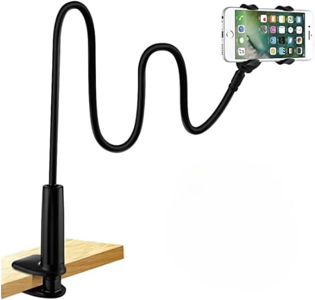 Gooseneck Universal Phone Holder for Bed, Desk, Headboard, Bed, Bedside,