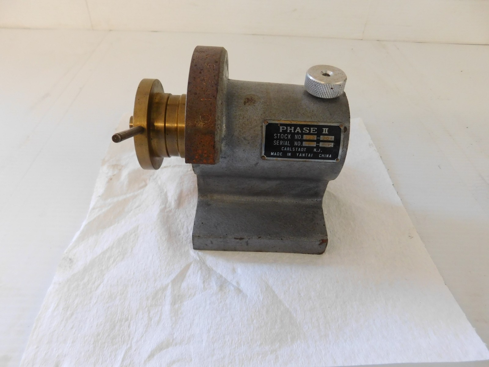 PHASE II STOCK NO 225-204 5C Collet Spin Index Fixture - NO HANDLE (BLS124)
