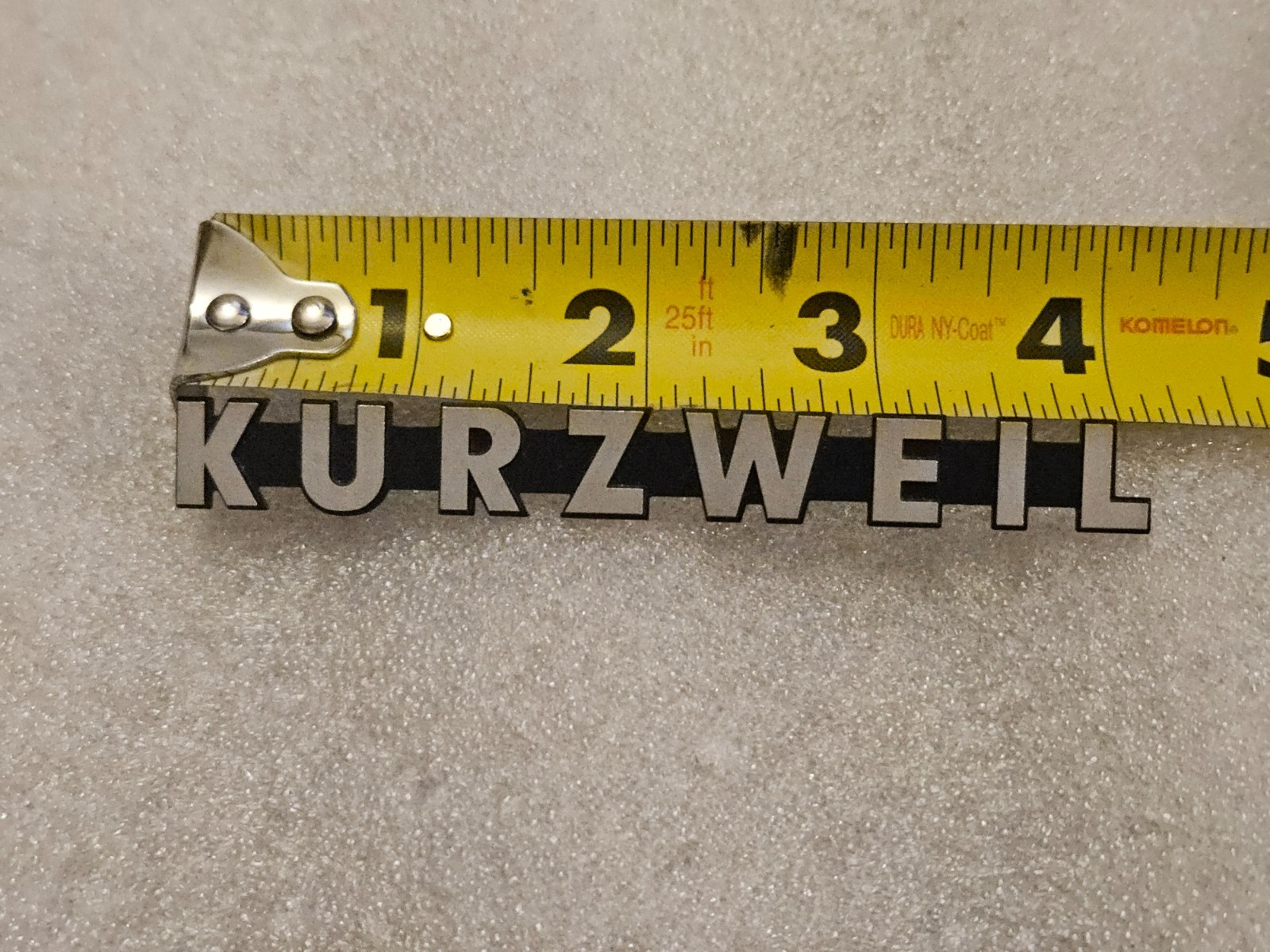 Kurzweil Digital Piano Front Cabinet Logo Emblem Badge Nameplate Sign Replacemen