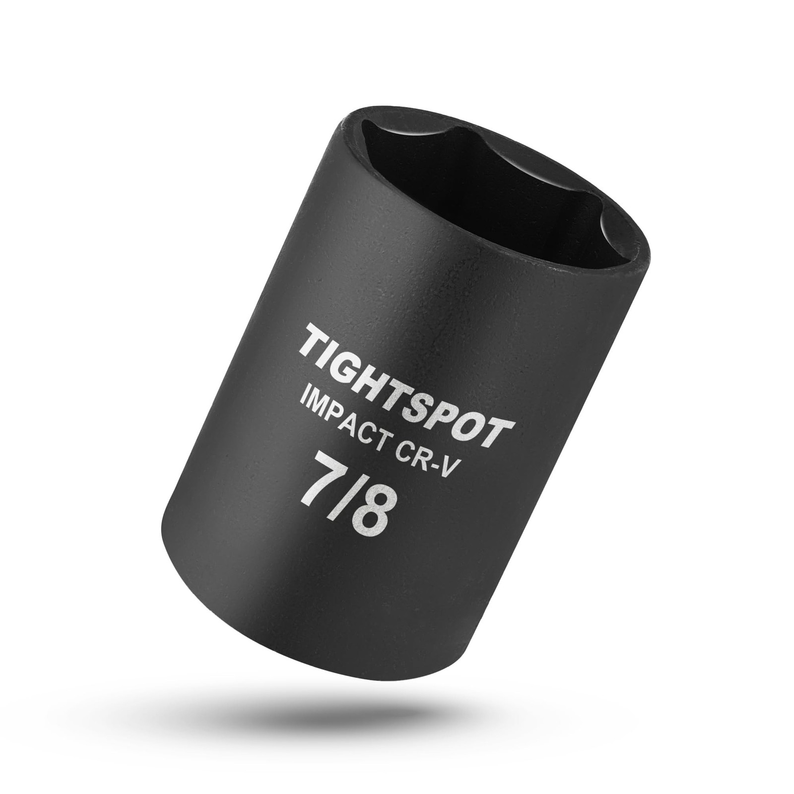 TIGHTSPOT 1/2 Inch Drive - 7/8 Inch Shallow Impact Socket with Anti-Rounding ...