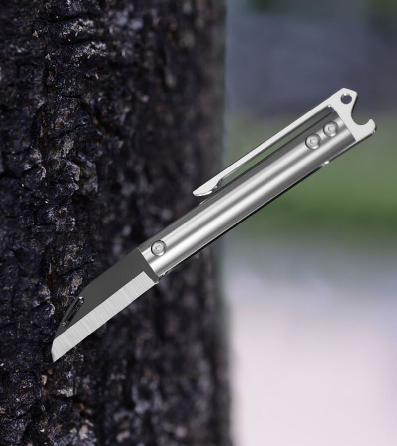Titanium Alloy Pocket Opener Folding Knife Portable Outdoor EDC Folded Cutter