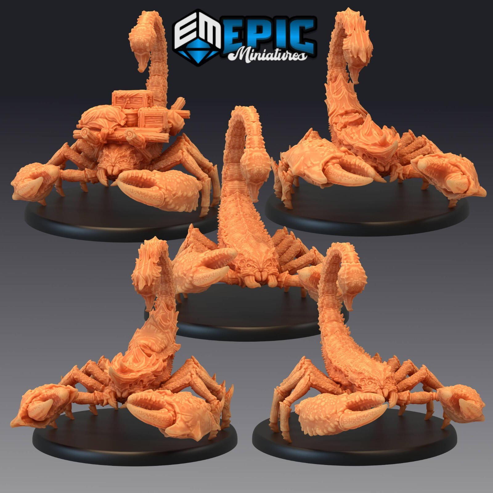 Giant Scorpion DnD Dungeons and Dragons Miniature - Epic Miniatures 28mm