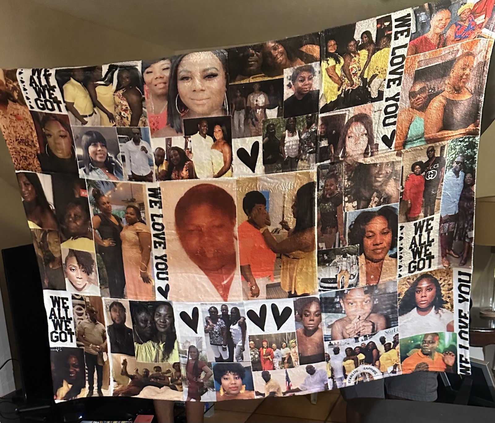 Customizable Photo Blanket For Valentines Day