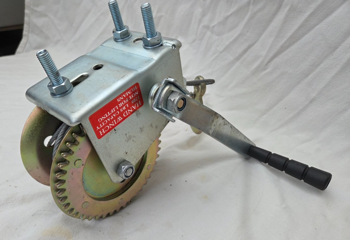 Metal Hand Winch 1200 lbs Capacity