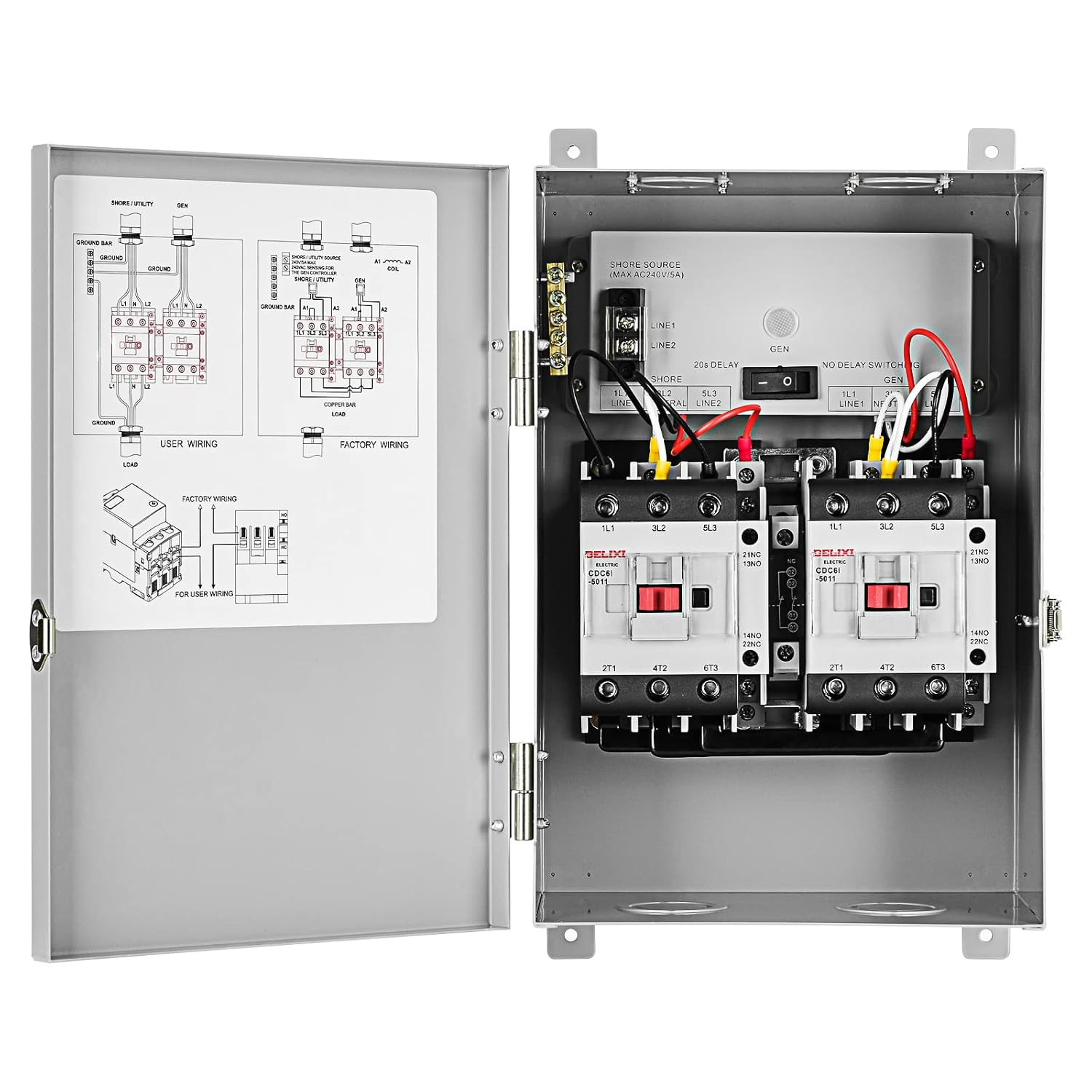 RV Transfer Switch,  Automatic Transfer Switch 50 Amp Applied to RV, Speedboats,