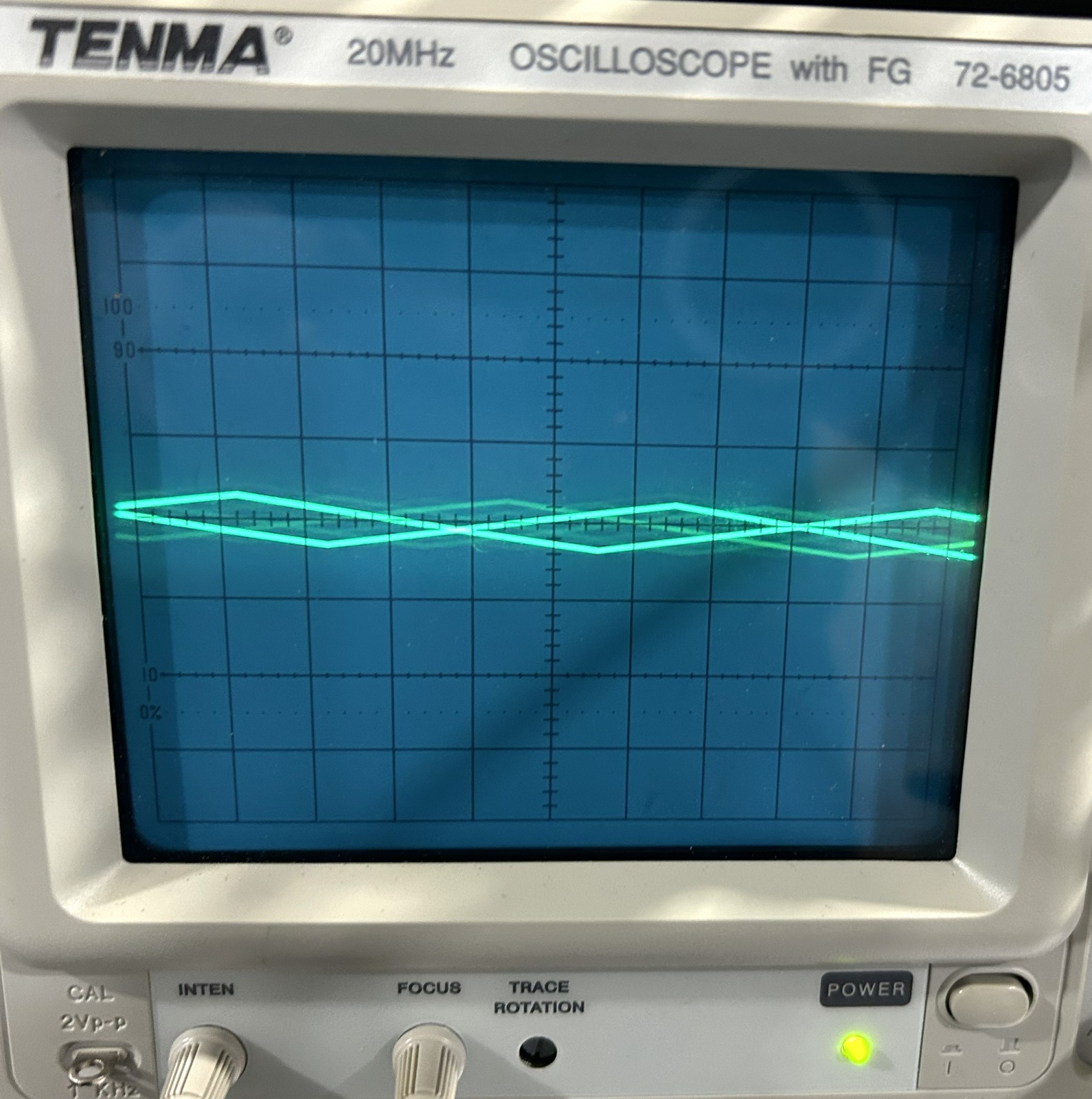 Tenma Model 72-6805 Oscilloscope with Built-In Function Generator Tested