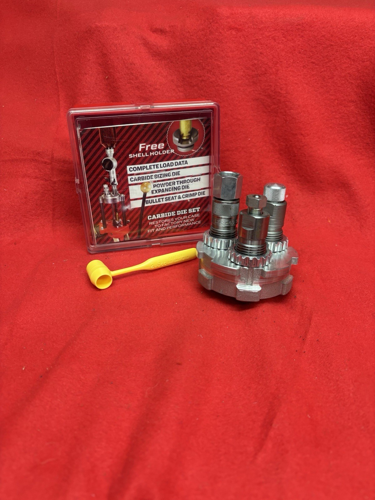 LEE Carbide 3 Die Set .460 S&W Magnum 90344 with Lee 3 Hole Quick Change Turret