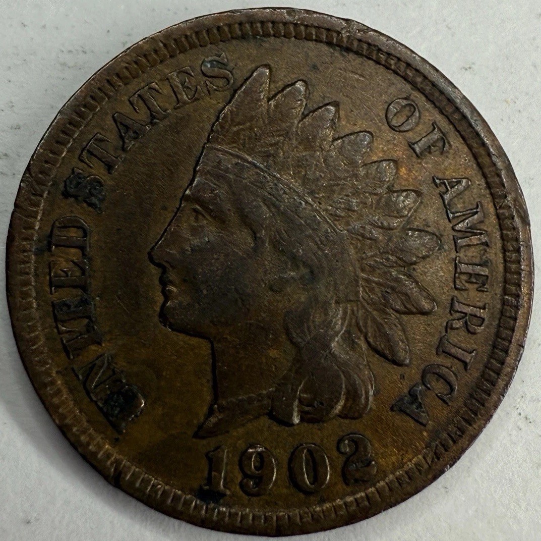 1902 Indian Head Cent Exact Coin Imaged #IND1089