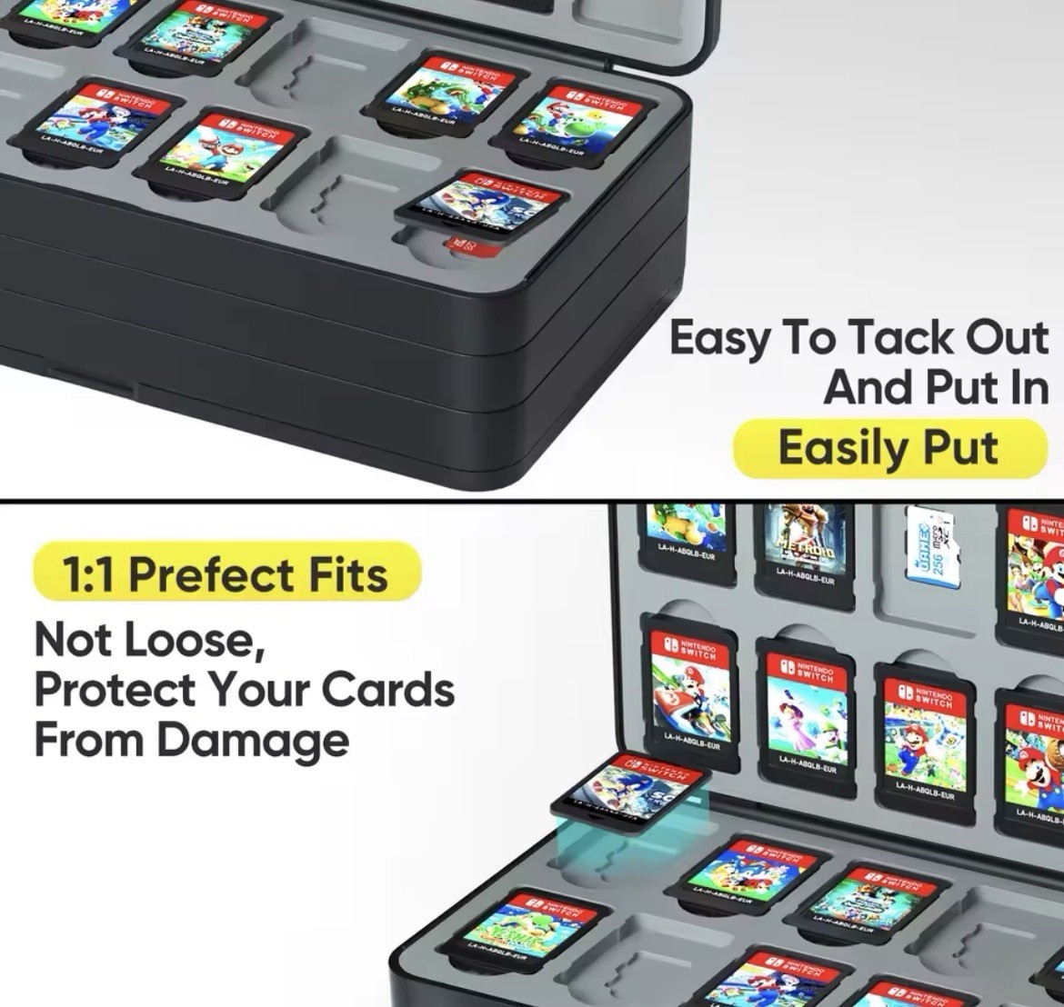 96 in 1 Storage Game Cards Case For Nintendo Switch OLED Protective Card Case