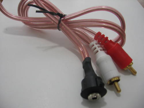 Aux Lin IN Ports mp3 A Fairing Recessed Jack Stereo 3.5mm 2 RCA Men Cm.
