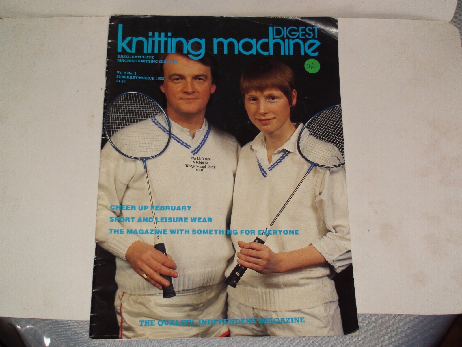 KNITTING MACHINE MAGAZINE/ BOOK: KNITTING MACHINE DIGEST VOL 4 NO 9