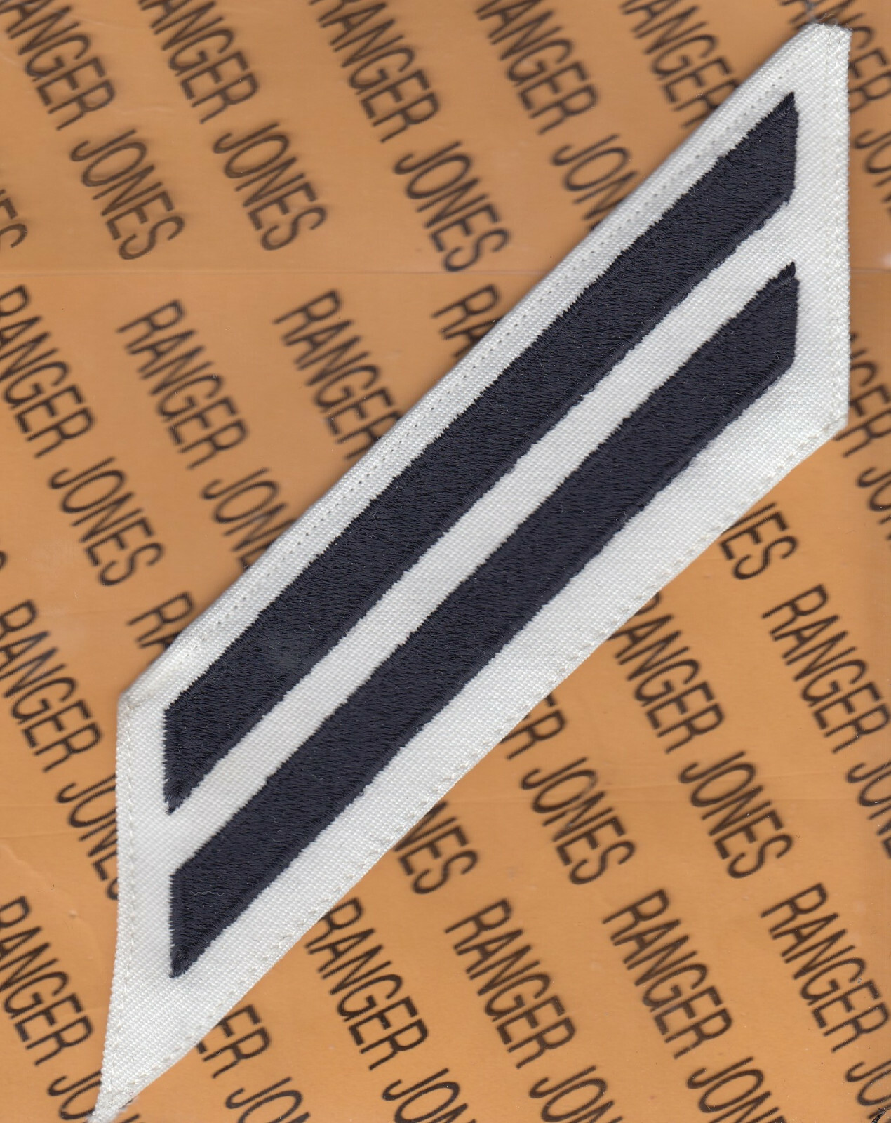 USN Navy SERVICE STRIPES Blue / White 2 BARS=8 years large sleeve patch