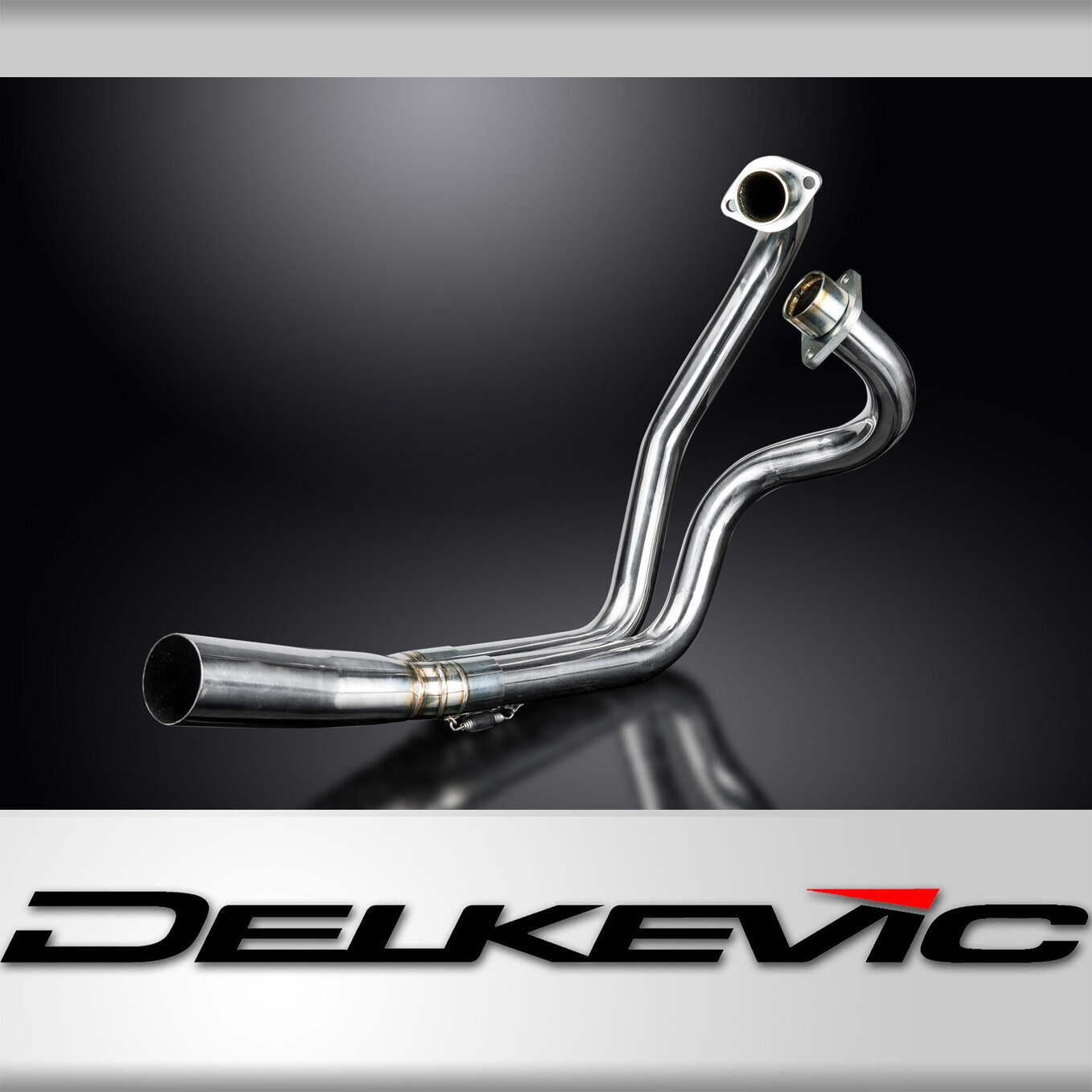 Yamaha XS650SE 1978-1985 Delkevic Stainless 2-1 Exhaust Headers Downpipes