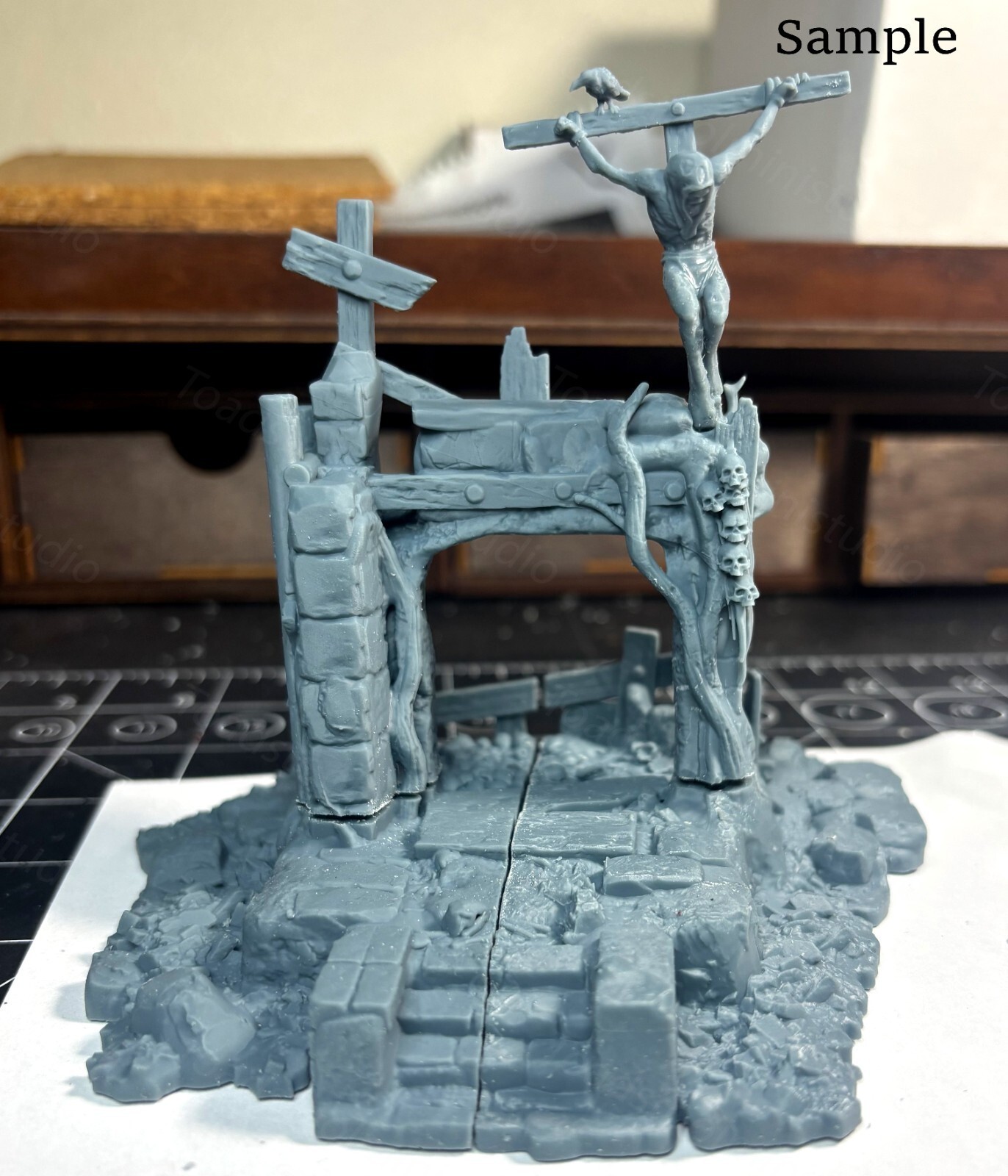 Tabletop Terrain - Wargaming Terrain - Grimdark WW1 Trench Wars - Ruins