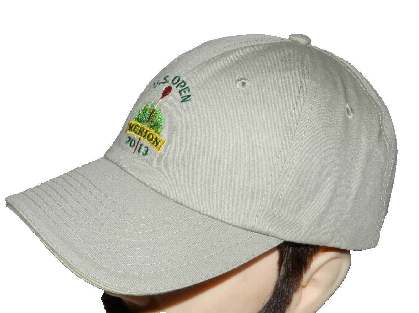 US Open PGA Golf Cap Merion 2013 USGA Member Hat Khaki Adjustable Strapback NWOT