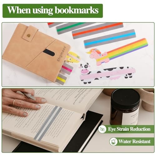 15pcs Dyslexia Reading Tools Highlighting Guided Read Strips for Kids ADHD