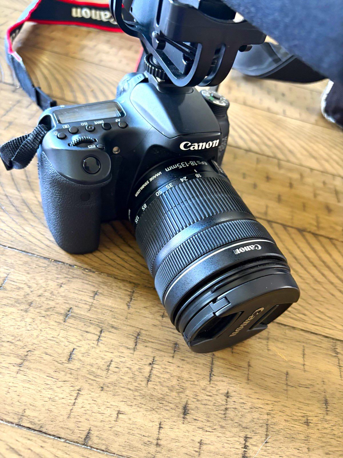 Canon EOS 70D DSLR Camera Bundle 18-135mm STM + 55-250mm STM + Mic + Bag