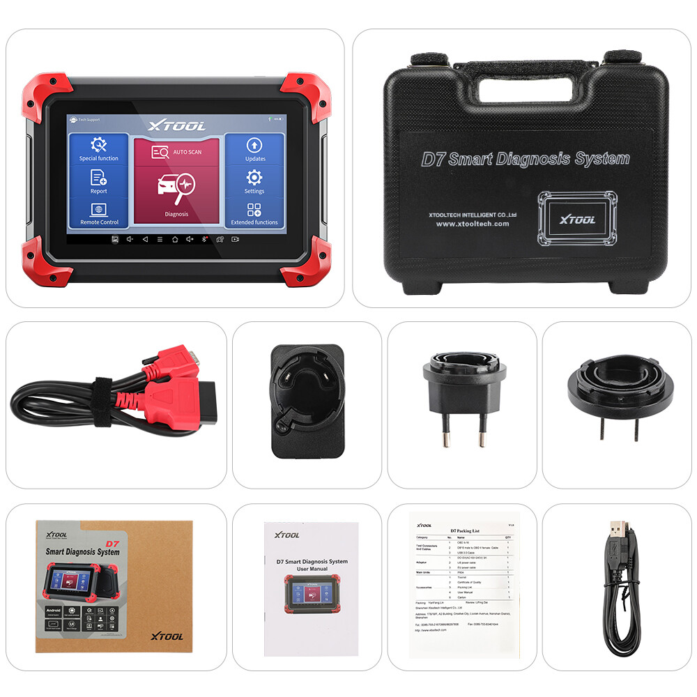 XTOOL D7 D8-BT D9-BT PAD PLUS A30M Full System Diagnostic Scanner Car Key Coding